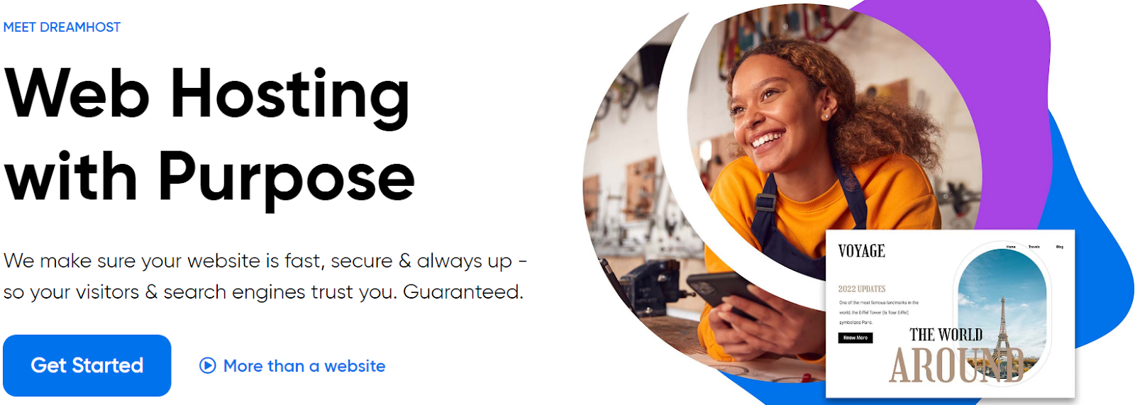 DreamHost homepage